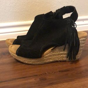 Minnetonka suede wedges